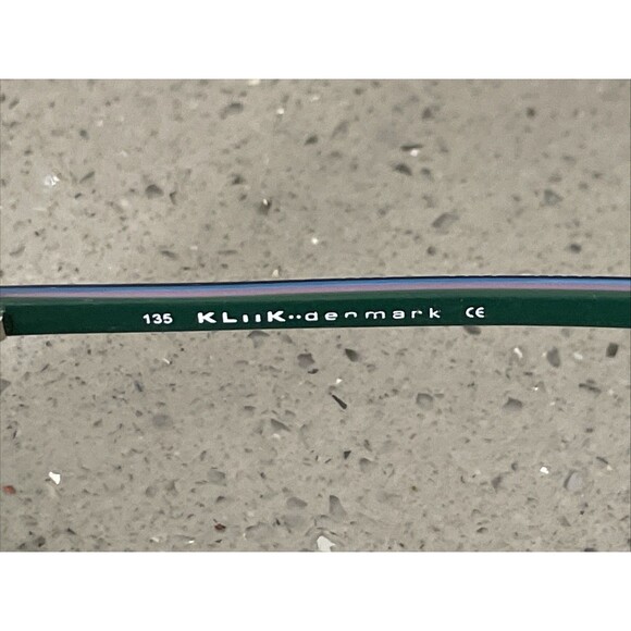 KLiiK eyeglasses frames ONLY Denmark 49-15-135 black full rim rectangle multi main image 8